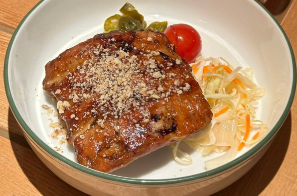 Ребро свиное BBQ с разносолами